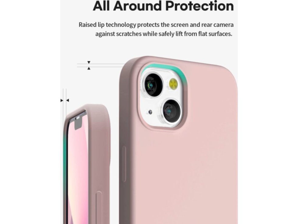 Ochranný kryt pro iPhone 13 - Mercury, Silicone Pink Sand