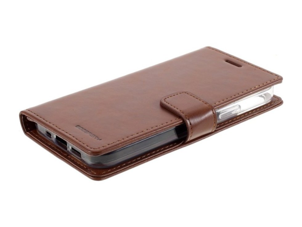 Knížkové pouzdro na iPhone 12 mini - Mercury, Bluemoon Diary Brown