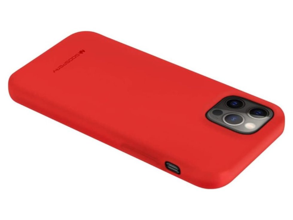 Ochranný kryt pro iPhone 12 Pro MAX - Mercury, Soft Feeling Red