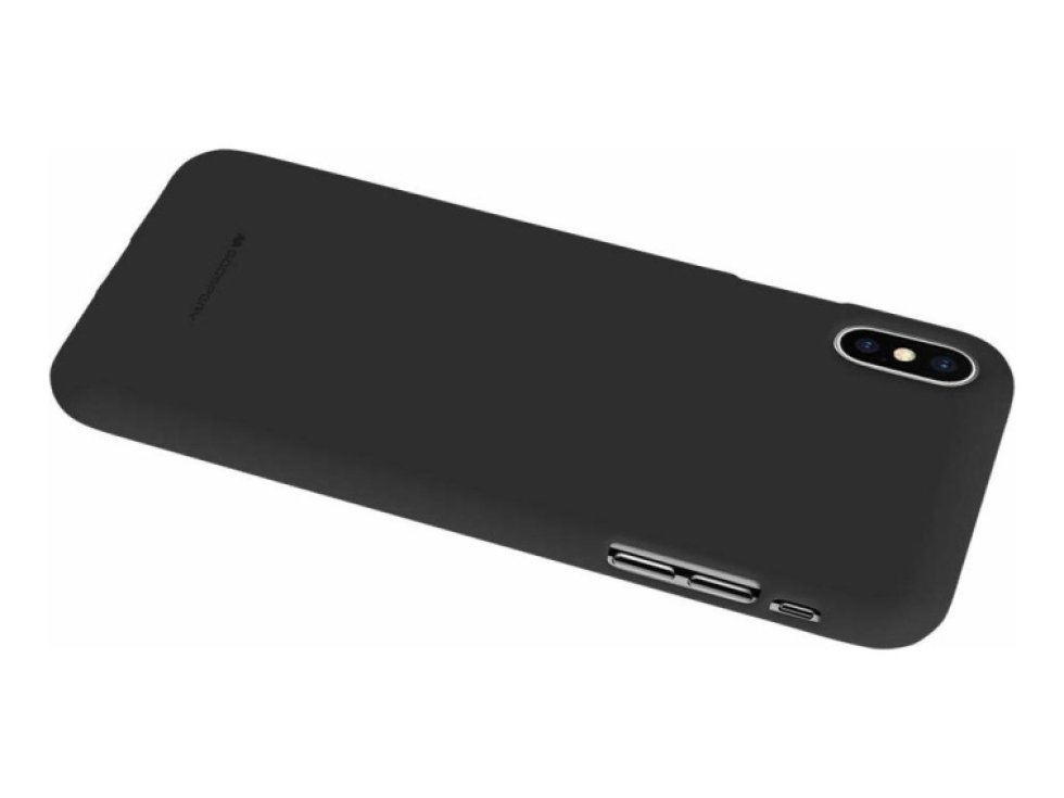 Ochranný kryt pro iPhone XS MAX - Mercury, Soft Feeling Black