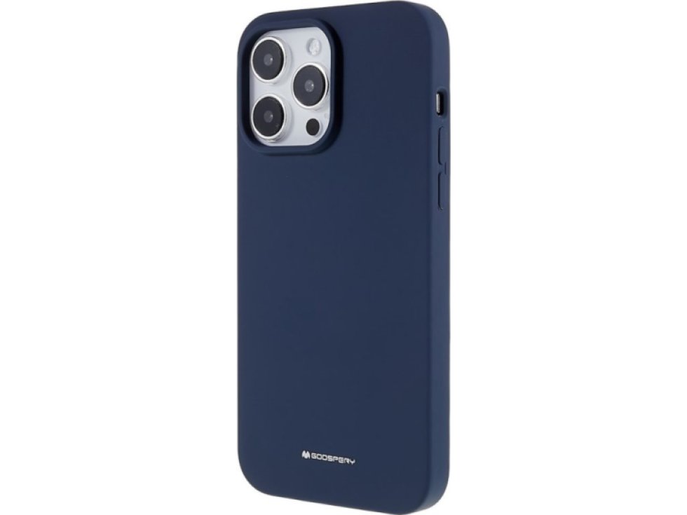 Ochranný kryt na iPhone 15 Pro MAX - Mercury, Silicone Navy