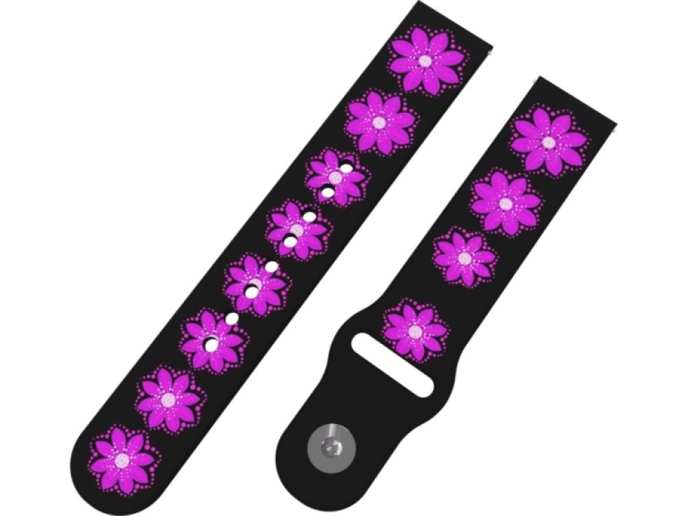 FIALOVÁ KVĚTINA řemínek 22 mm