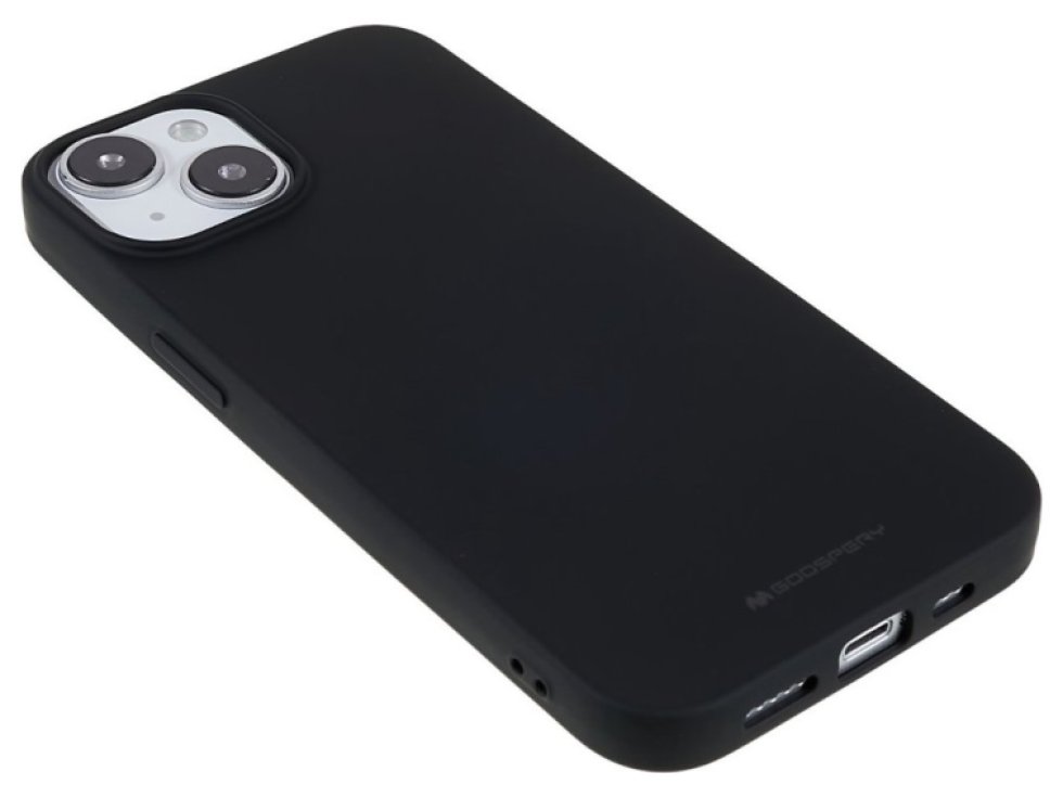 Ochranný kryt pro iPhone 14 - Mercury, Soft Feeling Black