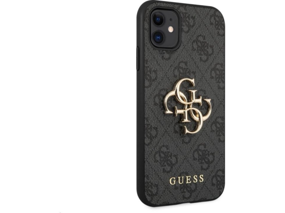 Ochranný kryt na iPhone 11 - Guess, 4G Logo Back Gray GUHCN614GMGGR