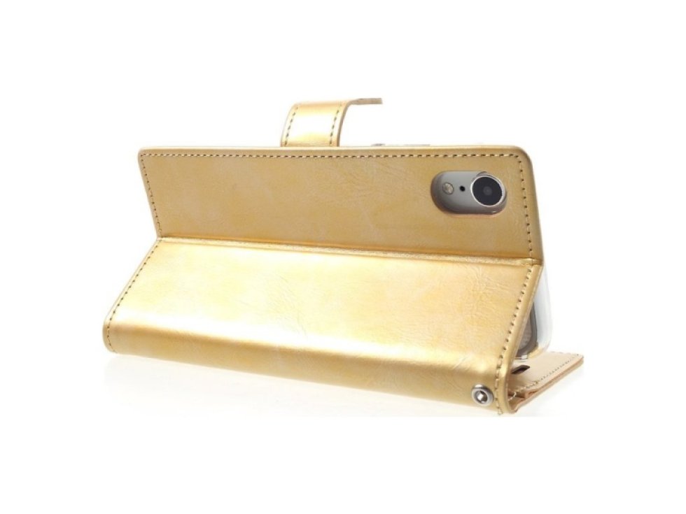 Pouzdro / kryt pro iPhone XR - Mercury, Bluemoon Diary Gold