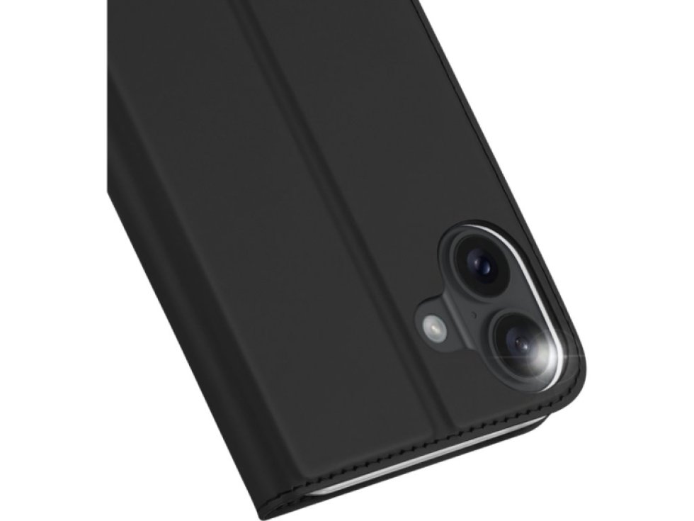 Knížkové pouzdro na iPhone 16 PLUS - DuxDucis, SkinPro Black