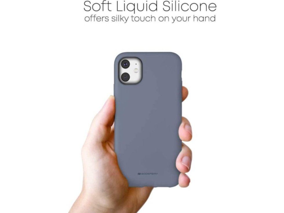 Ochranný kryt pro iPhone 11 - Mercury, Silicone Lavender Gray