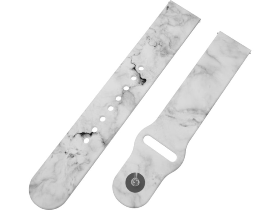 BÍLÝ MRAMOR řemínek 20 mm