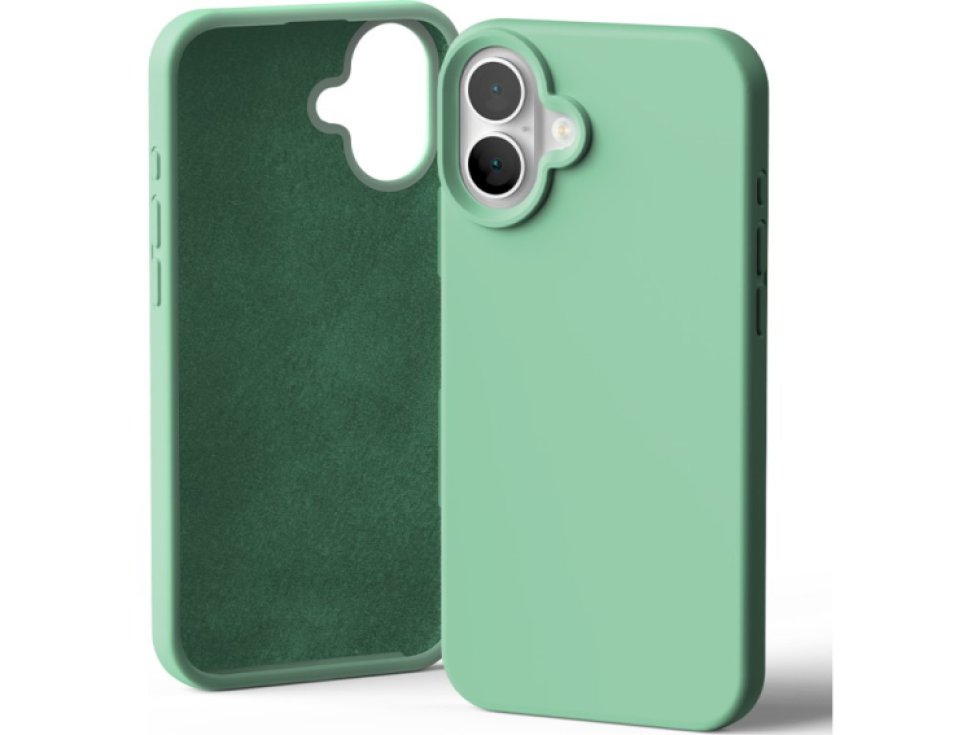 Ochranný kryt na iPhone 16 PLUS - Mercury, Silicone Green