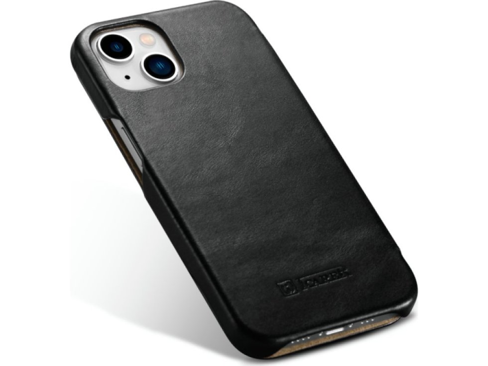 Knížkové pouzdro pro iPhone 13 mini - iCarer, Vintage Black 01.21.RIX1301-BK