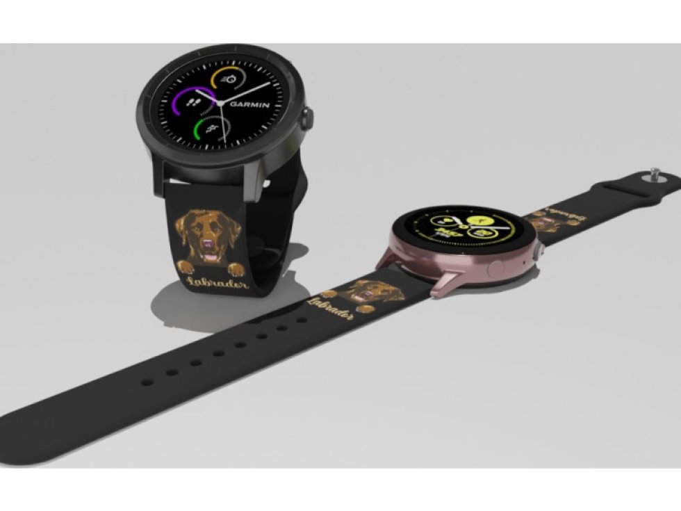 Hnědý labrador řemínek 20 mm