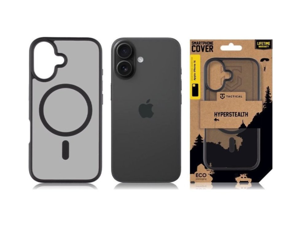 Ochranný kryt na iPhone 16 - Tactical, MagForce Hyperstealth Asphalt