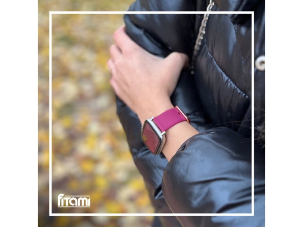 Jednobarevný řemínek pro chytré hodinky - Dragon fruit