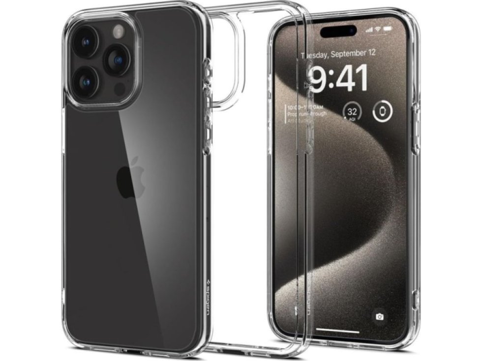 Ochranný kryt na iPhone 15 Pro - Spigen, Ultra Hybrid Crystal Clear
