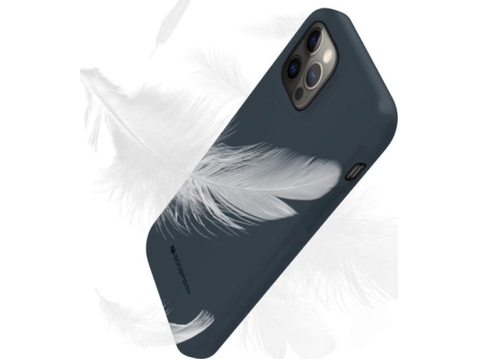 Ochranný kryt pro iPhone 12 Pro MAX - Mercury, Soft Feeling Midnight Blue