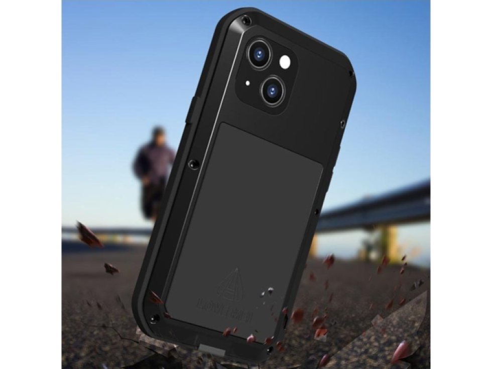 Ochranný kryt pro iPhone 13 mini - LOVE MEI, Powerful Black