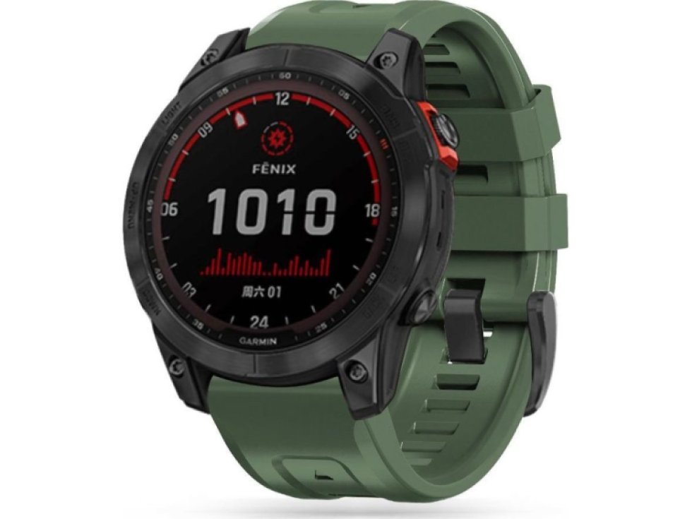 Řemínek pro Garmin Fenix 3 / 5X / 3HR / 5X PLUS / 6X / 6X PRO / 7X - Tech-Protect, Iconband Army Green