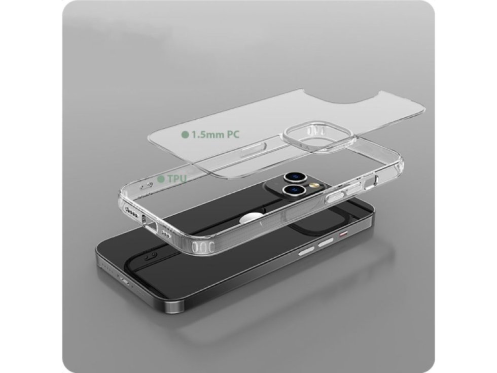 Ochranný kryt pro iPhone 15 PLUS - Tech-Protect, FlexAir Hybrid Clear
