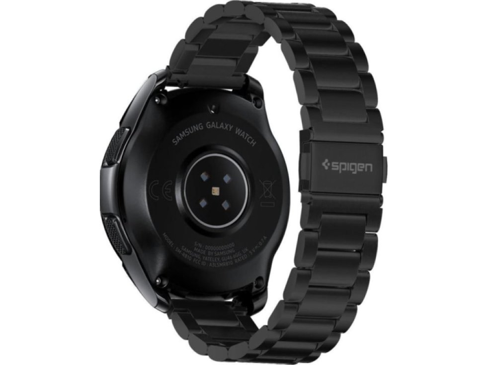 Kovový řemínek pro Samsung Galaxy Watch 40mm / 41mm / 42mm / 44mm / 46mm - Spigen, Modern Fit Black
