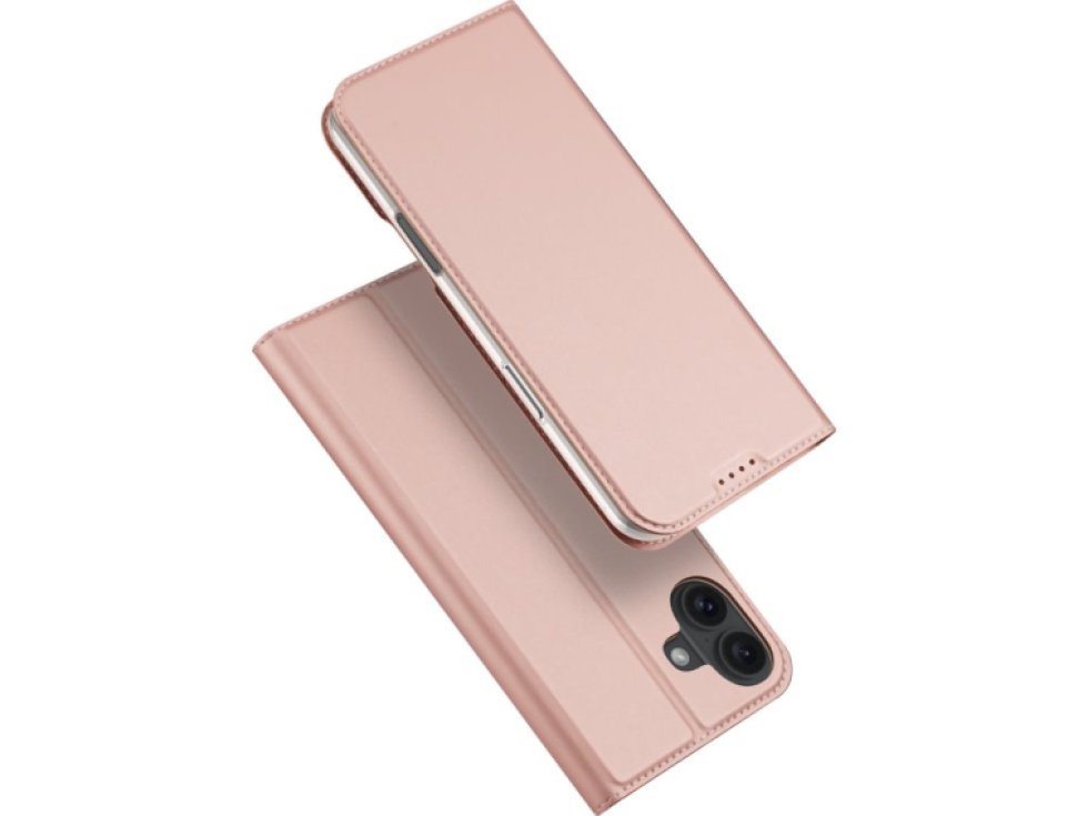 Knížkové pouzdro na iPhone 16 PLUS - DuxDucis, SkinPro Rose