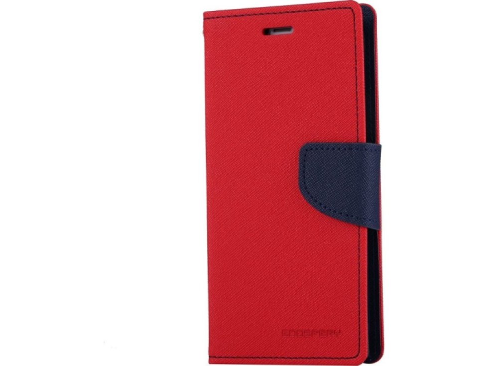 Pouzdro / kryt pro iPhone XS / X - Mercury, Fancy Diary RED/NAVY