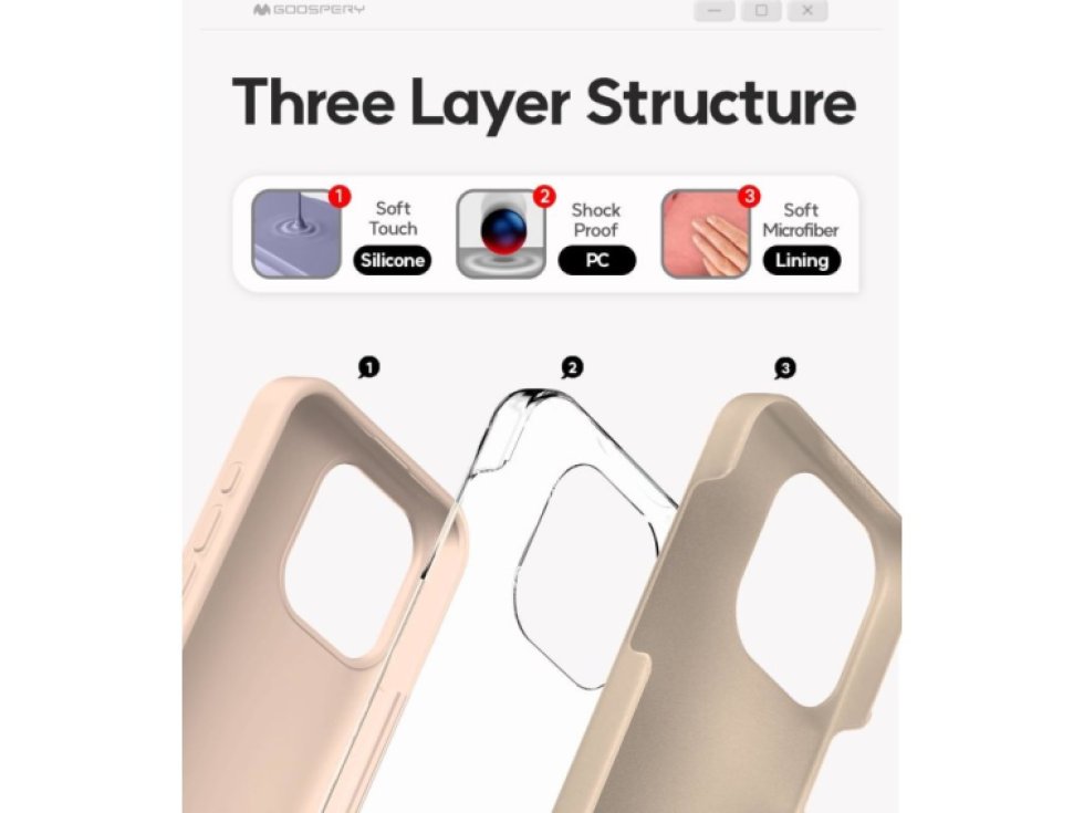 Ochranný kryt na iPhone 15 Pro - Mercury, Silicone Pink Sand