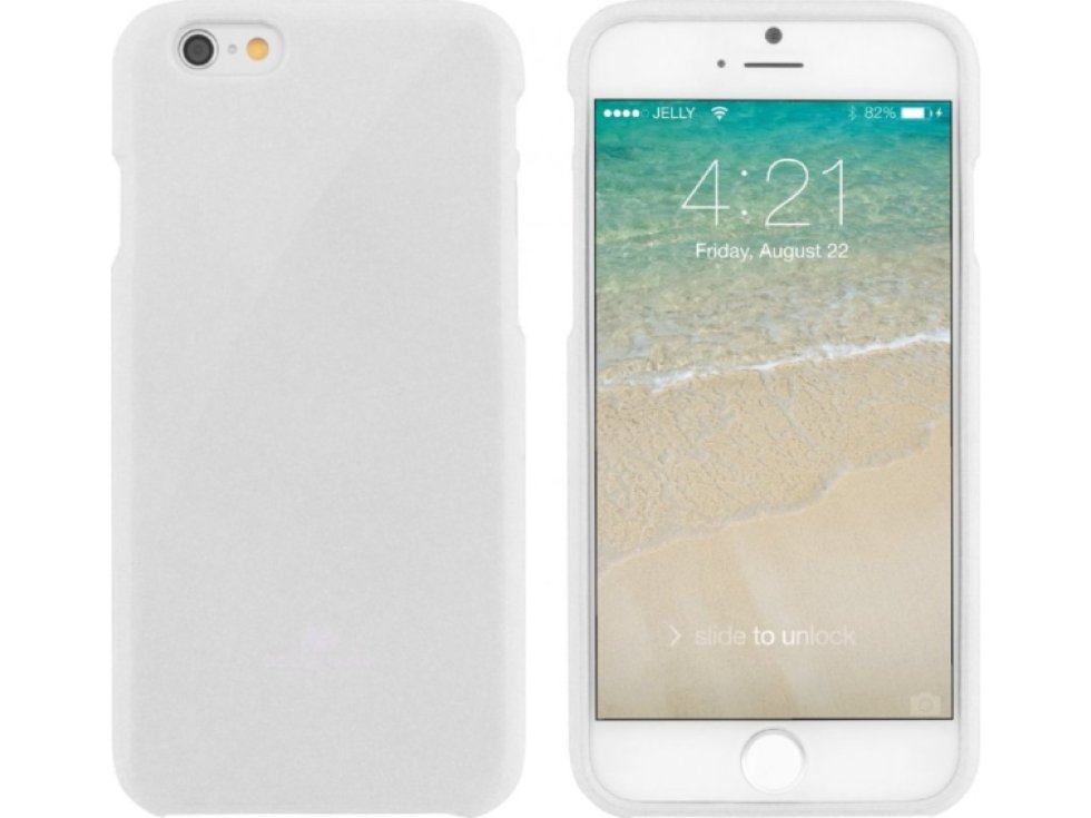 Pouzdro / kryt pro Apple iPhone 6 / 6S - Mercury, Jelly Case White