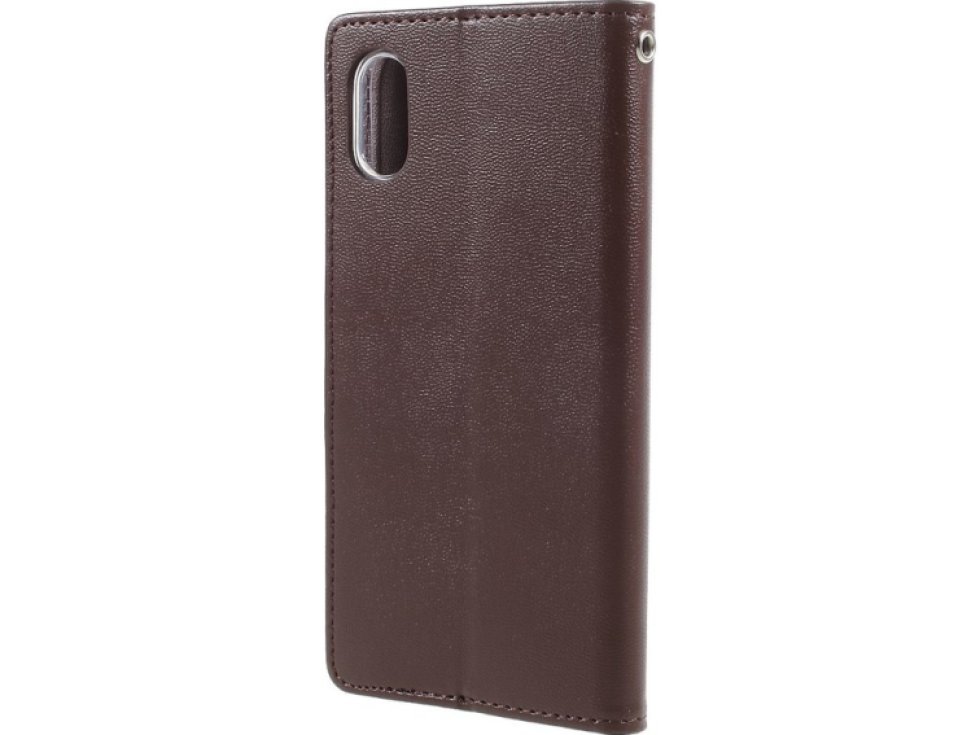Pouzdro / kryt pro iPhone XS / X - Mercury, Bravo Diary BROWN