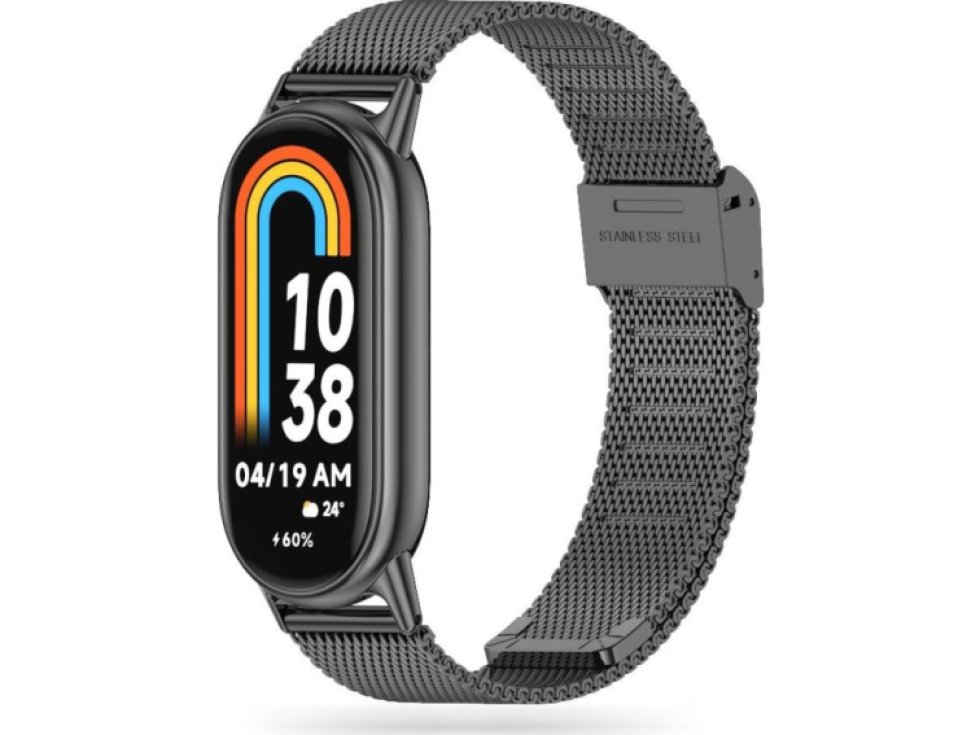 Řemínek pro Xiaomi Mi Band 8 / 9 - Tech-Protect, Milaneseband Black