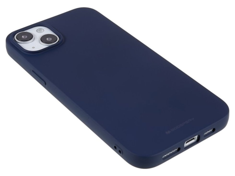 Ochranný kryt pro iPhone 14 PLUS - Mercury, Soft Feeling Midnight Blue