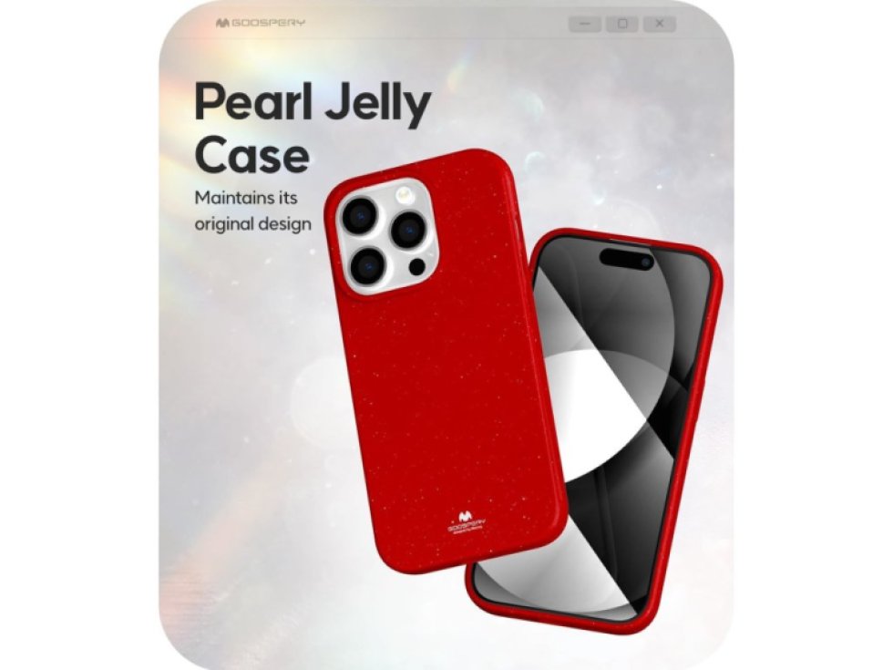 Ochranný kryt na iPhone 15 Pro - Mercury, Jelly Red