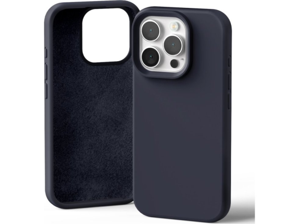 Ochranný kryt na iPhone 16 Pro - Mercury, Silicone Navy