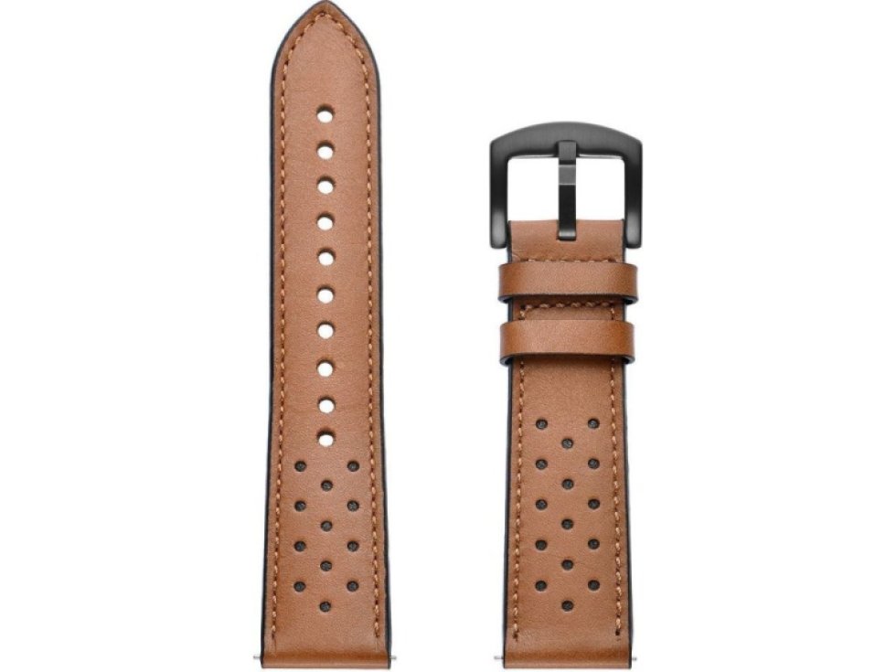 Řemínek pro Samsung Galaxy Watch 40mm / 42mm / 44mm / 46mm - Tech-Protect, Leather Brown