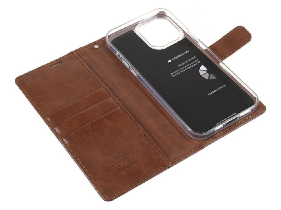 Ochranné pouzdro pro iPhone 13 Pro - Mercury, Bluemoon Diary Brown