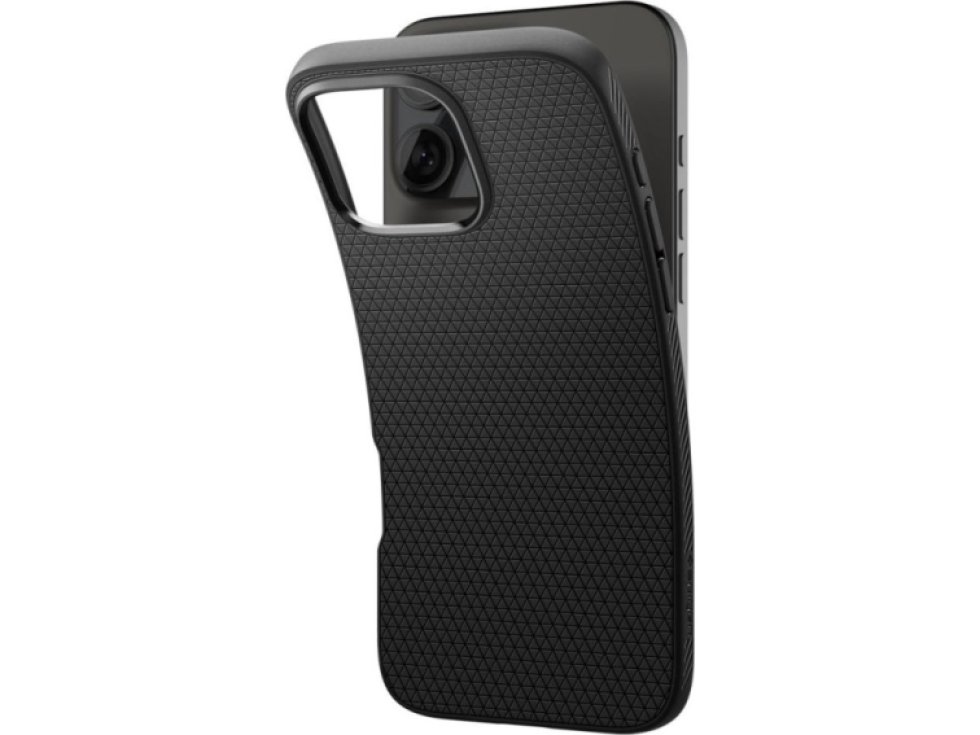 Ochranný kryt na iPhone 16 Pro - Spigen, Liquid Air Matte Black