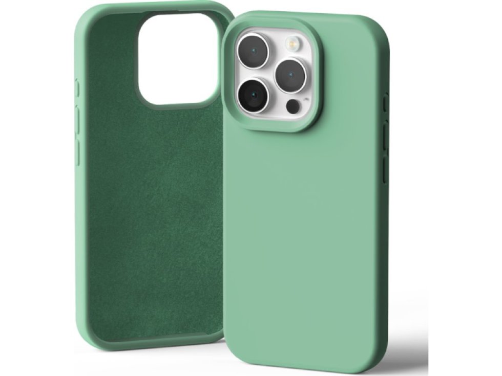 Ochranný kryt na iPhone 16 Pro - Mercury, Silicone Green