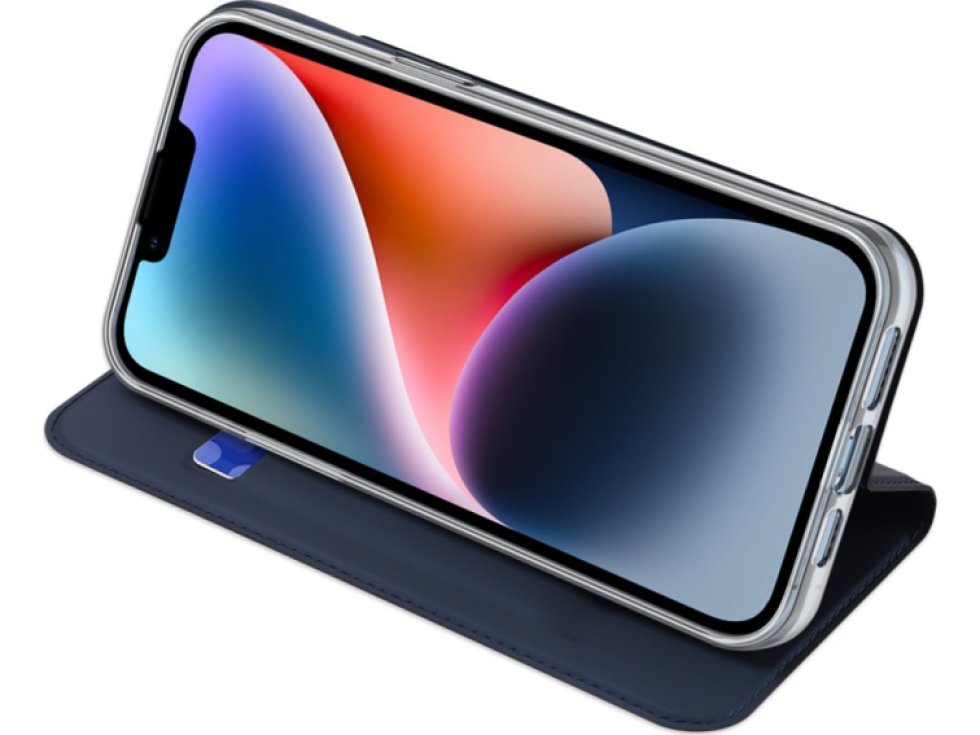 Knížkové pouzdro pro iPhone 14 PLUS - DuxDucis, SkinPro Blue