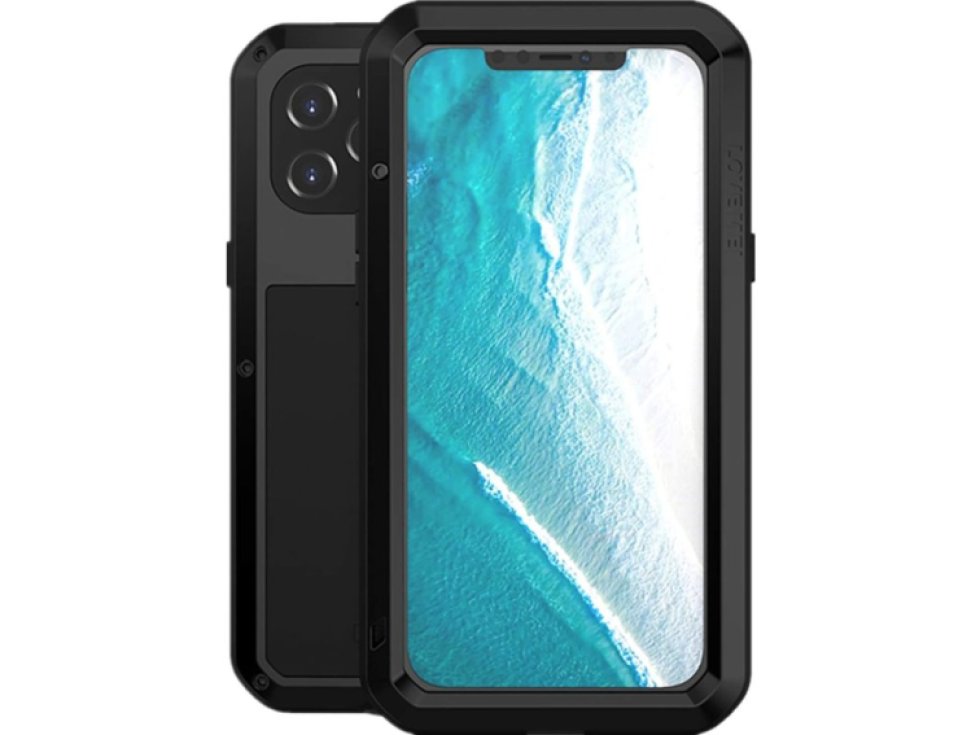 Ochranný kryt pro iPhone 12 Pro MAX - LOVE MEI, Powerful Black