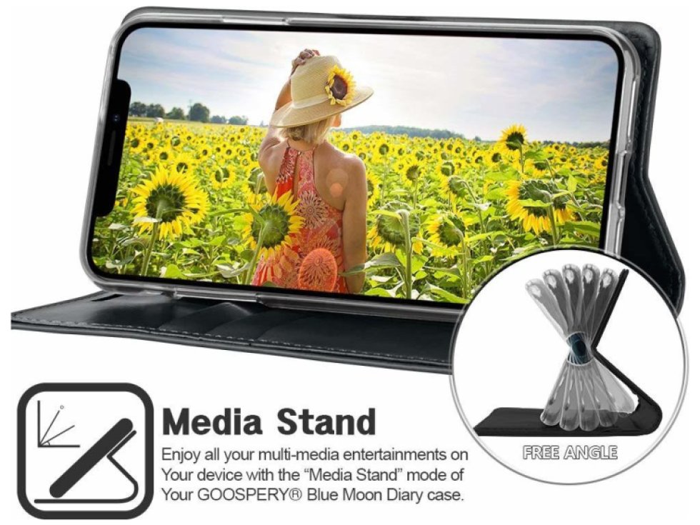 Pouzdro na iPhone 11 Pro - Mercury, Bluemoon Diary NAVY