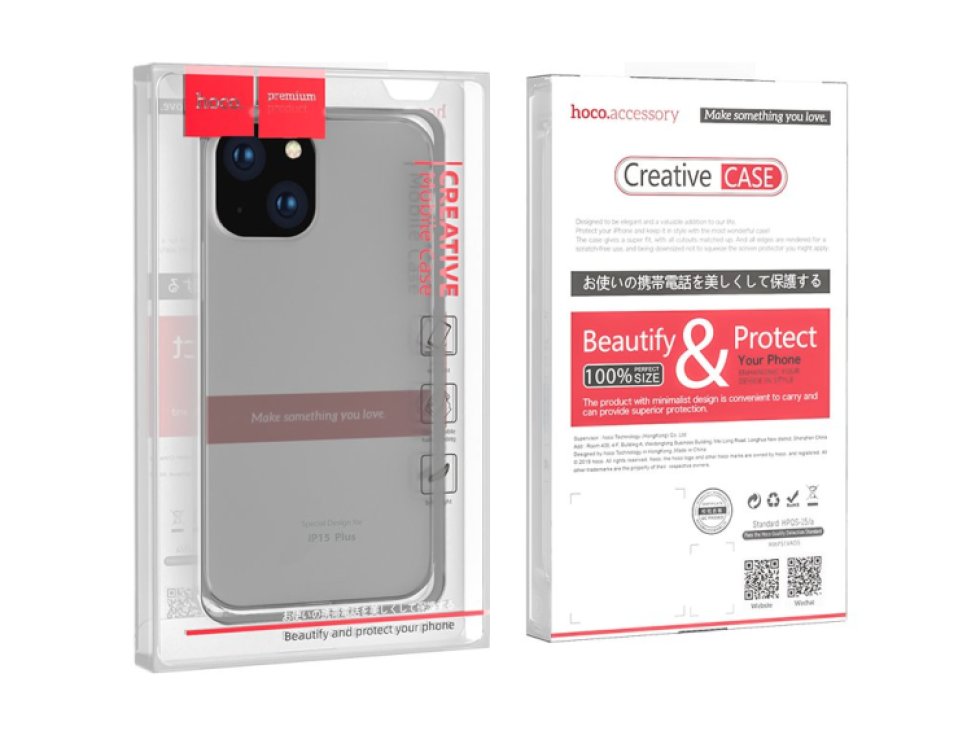 Ultratenký kryt na iPhone 15 Pro MAX - Hoco, Light Black