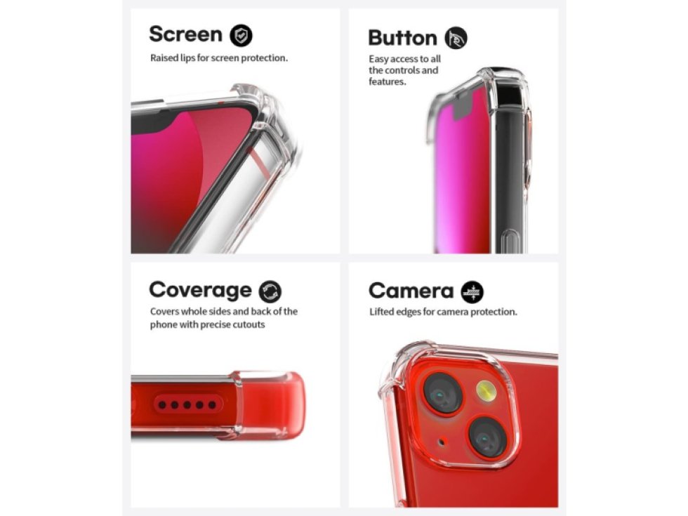 Ochranný kryt pro iPhone 13 - Mercury, SuperProtect Transparent