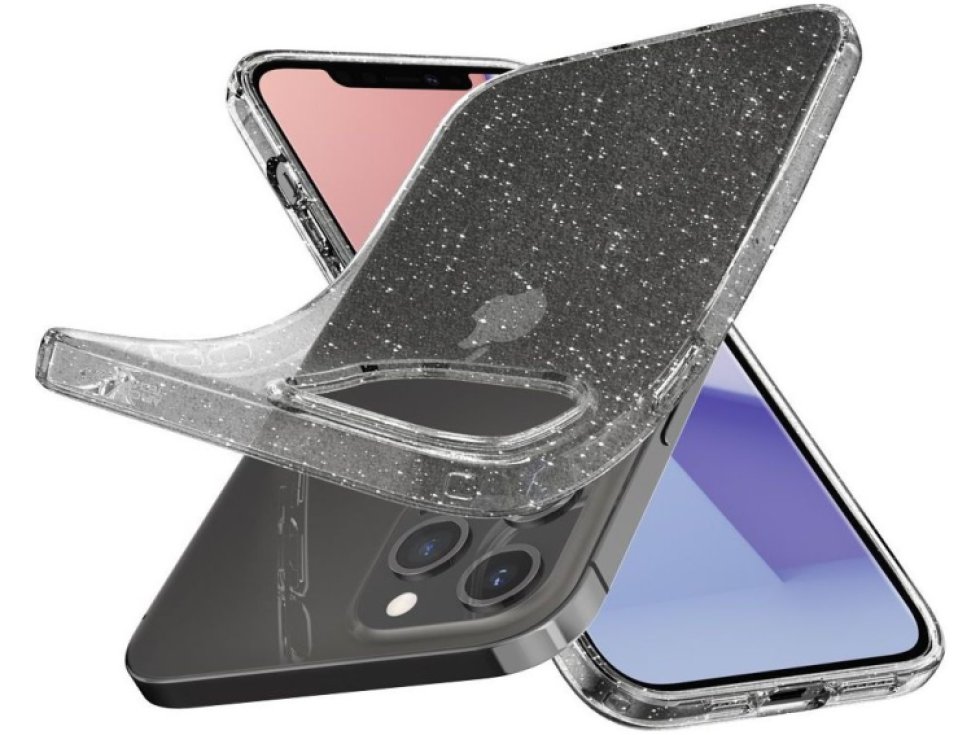 Ochranný kryt pro iPhone 12 / 12 Pro - Spigen, Liquid Crystal Glitter ACS01698