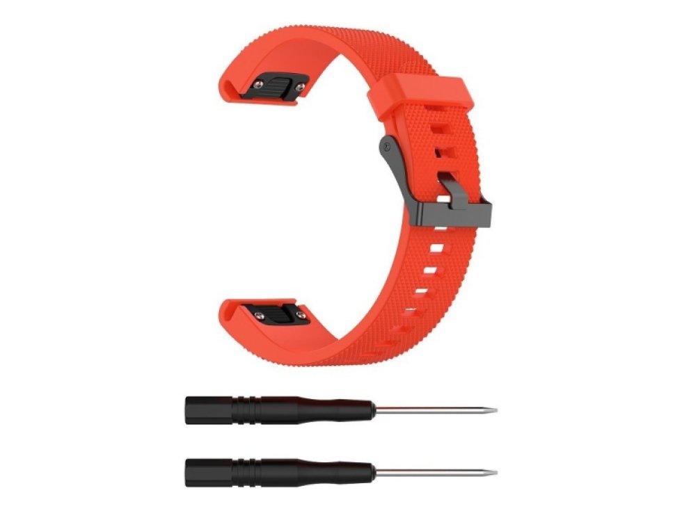 QuickFit silikonový vroubkovaný řemínek s přezkou 20mm