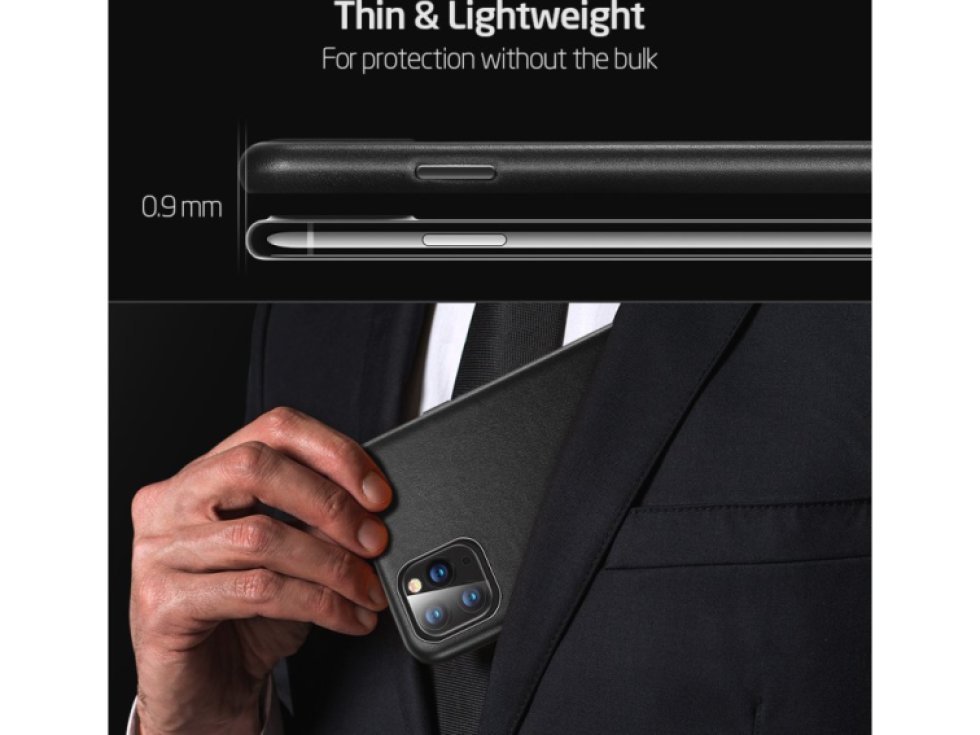 Ochranný kryt pro iPhone 11 Pro MAX - ESR, Metro Leather Black 3C01192510101