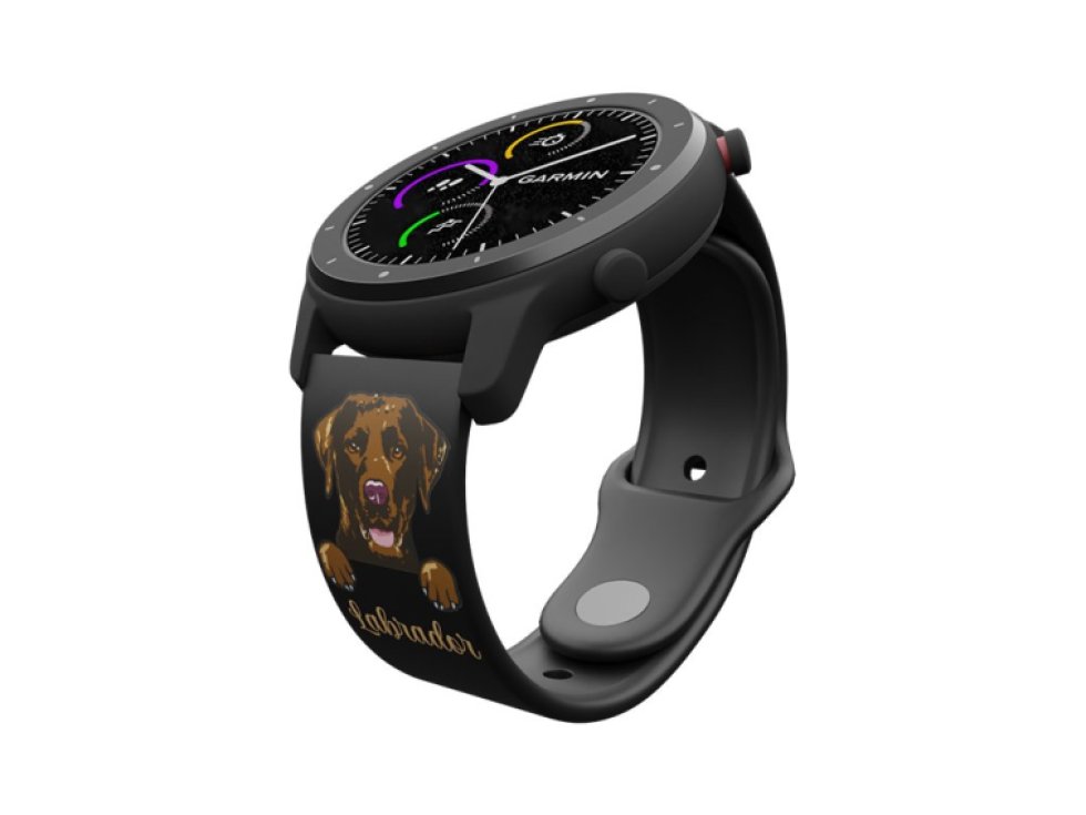 Hnědý labrador řemínek 22 mm