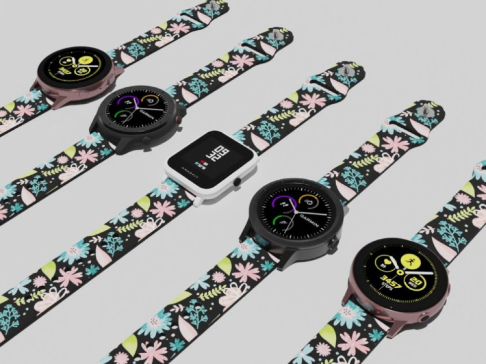 KVĚTY A VĚTVIČKY řemínek 22 mm