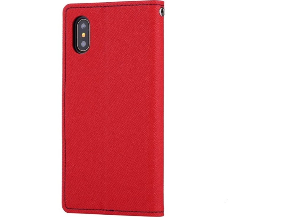 Pouzdro / kryt pro iPhone XS / X - Mercury, Fancy Diary RED/NAVY