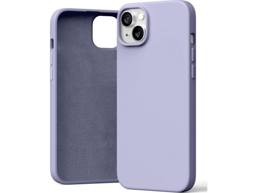 Ochranný kryt pro iPhone 14 PLUS - Mercury, Silicone Lavender Gray
