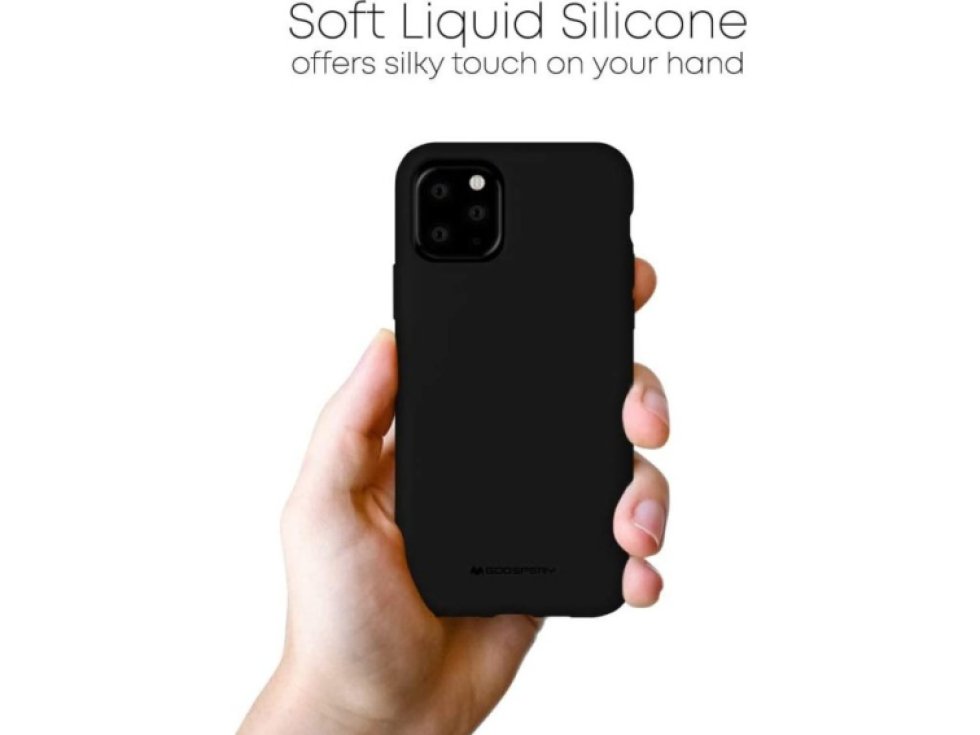 Ochranný kryt pro iPhone 11 Pro - Mercury, Silicone Black
