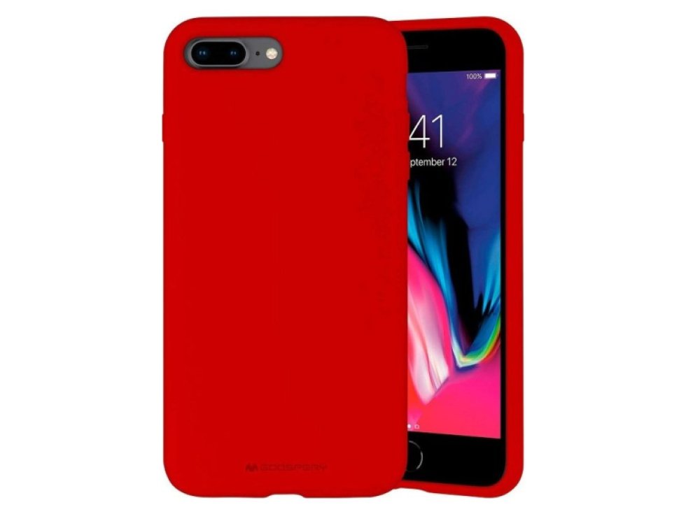 Ochranný kryt pro iPhone 7 PLUS / 8 PLUS - Mercury, Silicone Red